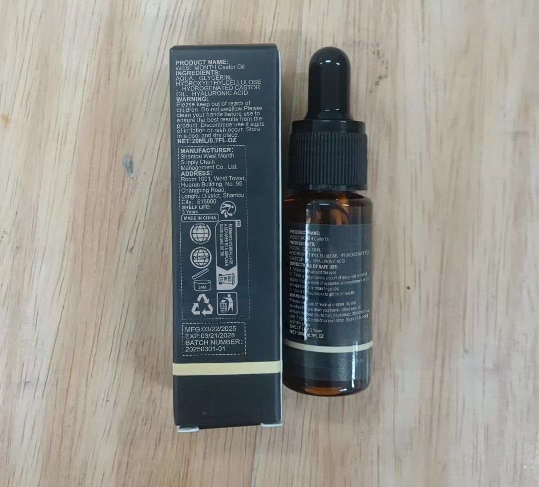 WEST MONTH Castor Oil Lash Cosmetic, 20 ml